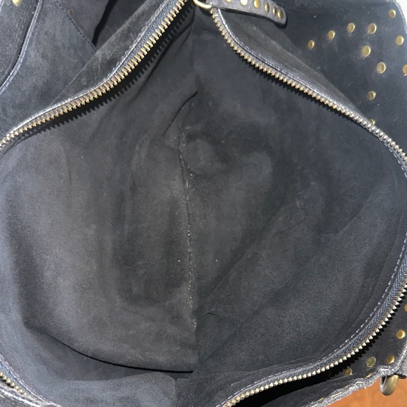 CELINE Black Studded suede  Handbag - Picture 6 of 12